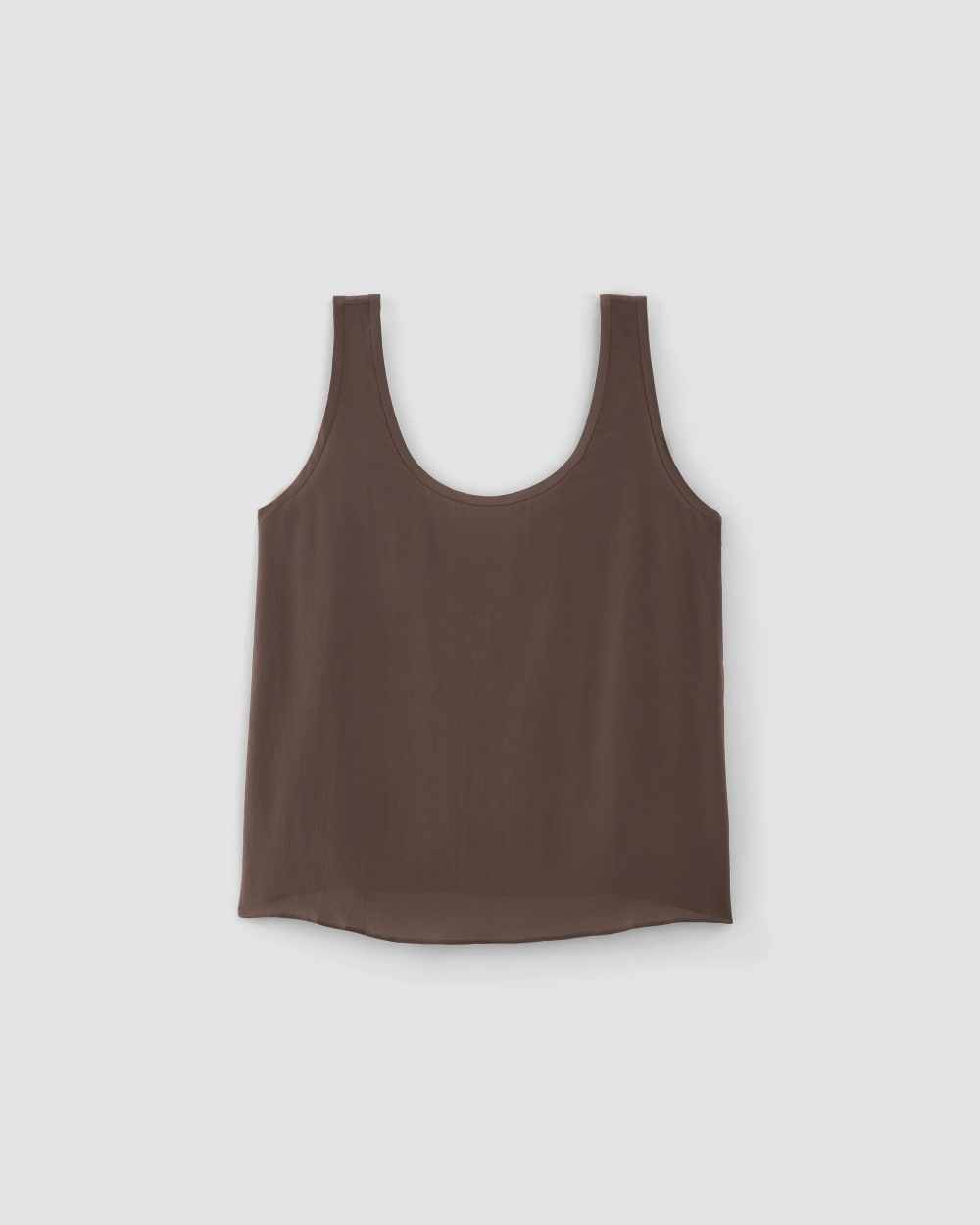 womens-clean-silk-scoop-neck-tank-cocoa | alt