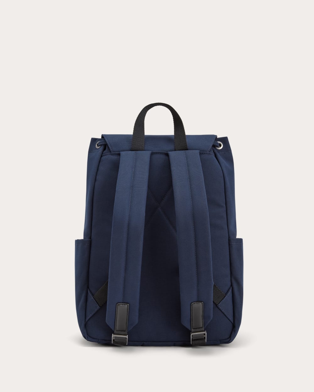 dark grey brown leather twill backpack everlane Everlane Canvas Backpack In Navy, Cotton/Leather