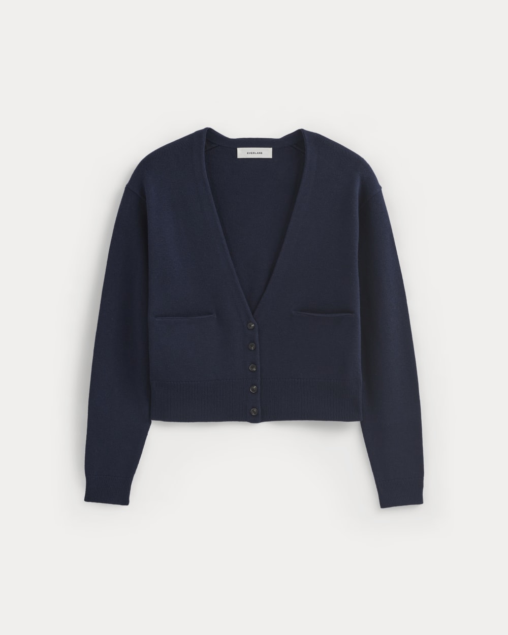 Deep V-Neck Cardigan in Cotton Merino | Navy – Everlane