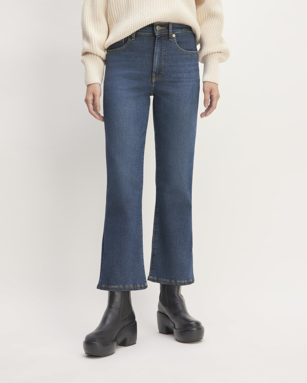 The Kick Bootcut Jean | Dark Indigo Blue – Everlane