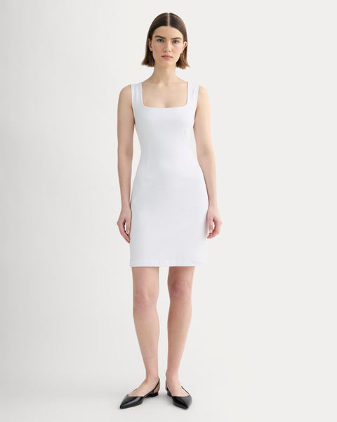 everlane white linen dress The Linen Halter-Neck Dress