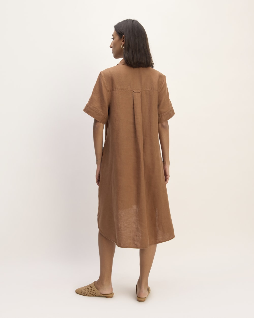 dress lavern midi brown product info and reviews The Daytripper Dress in Linen