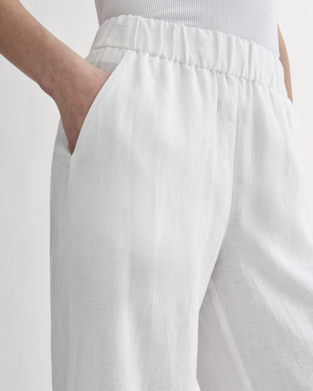 The Linen Easy Pant | White – Everlane