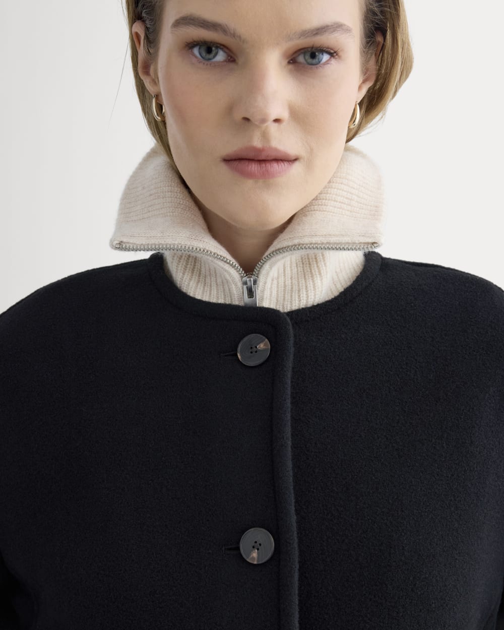 The Cocoon Coat in Wool | Black – Everlane