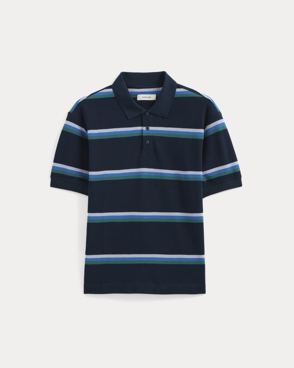 mens-classic-pique-polo-sapphire-aleutian-imperial-everglade-stripe | primary