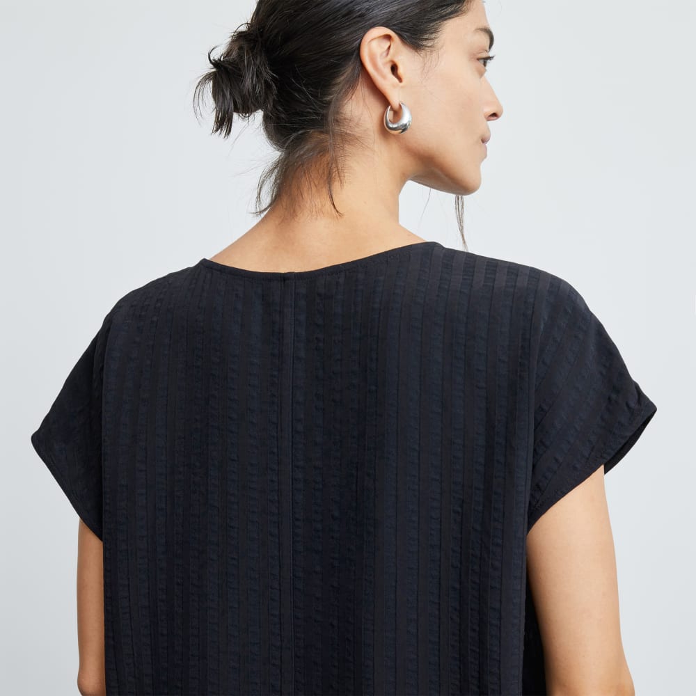 womens-city-stripe-v-neck-top-black