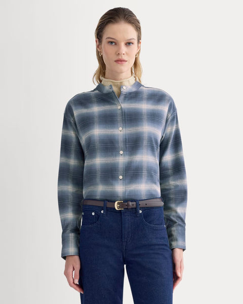 Flannel Shirt | Blue Ombre Plaid – Everlane