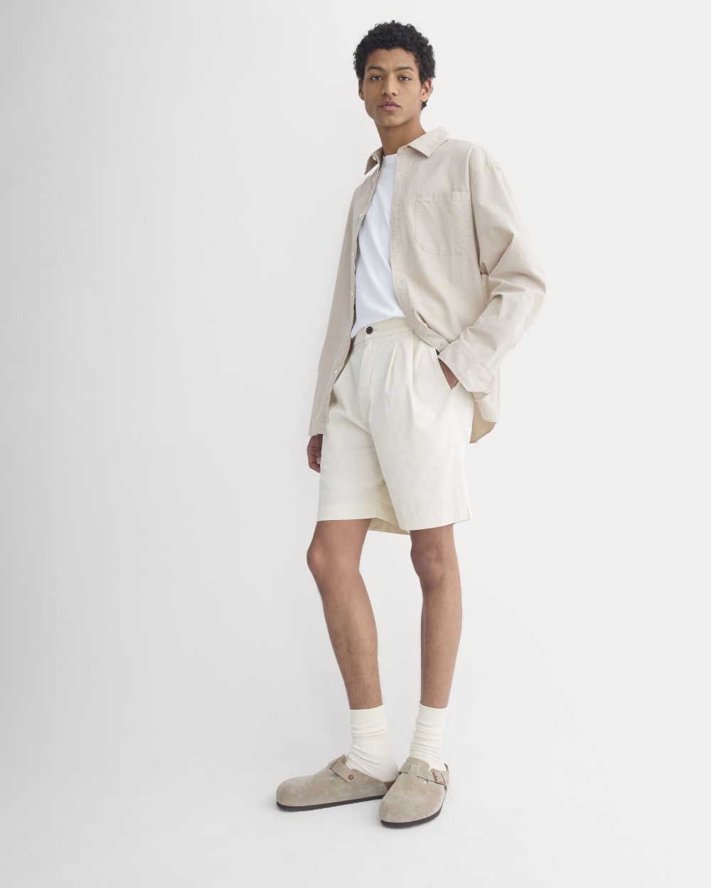 【バークリー】UNTRACE easy shorts 初期モデル３セット Pleated Easy Short | Birch – Everlane