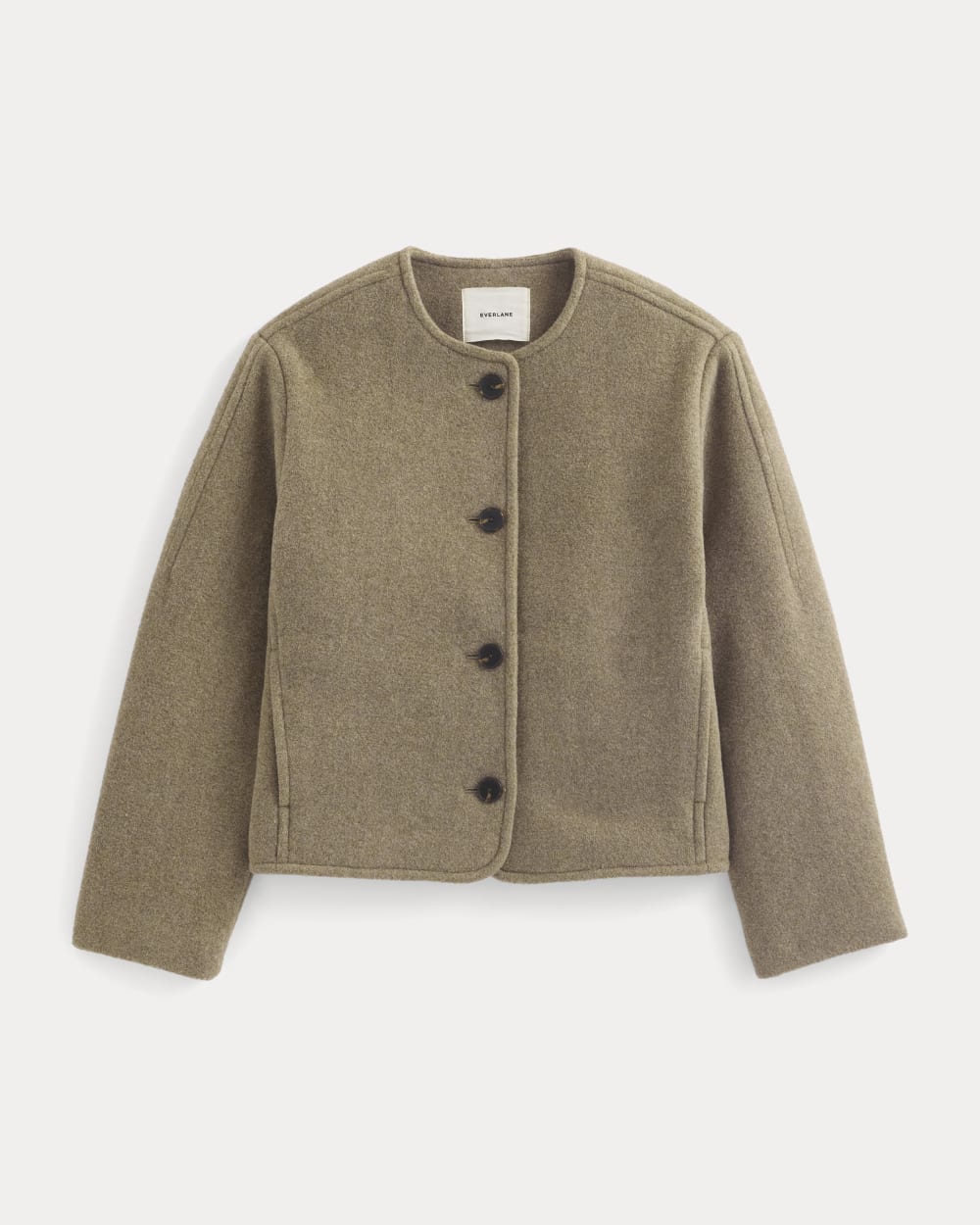 The Cocoon Coat in Wool | Heather Charcoal
