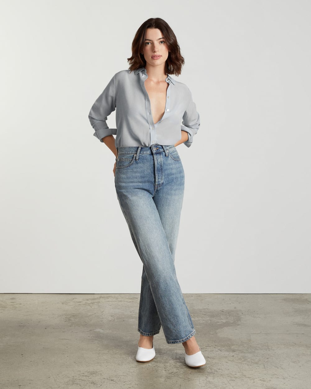 womens-clean-silk-relaxed-shirt-sky | alt