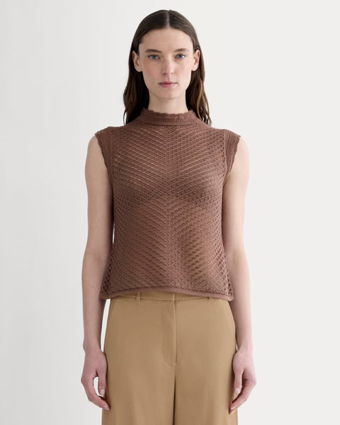 The Lace Knit Tank | Mocha – Everlane