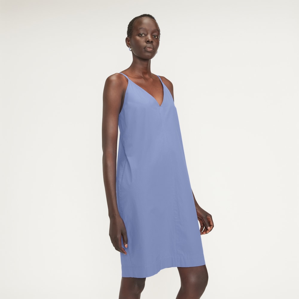 dresses cornflower blue The Poplin Slip Dress