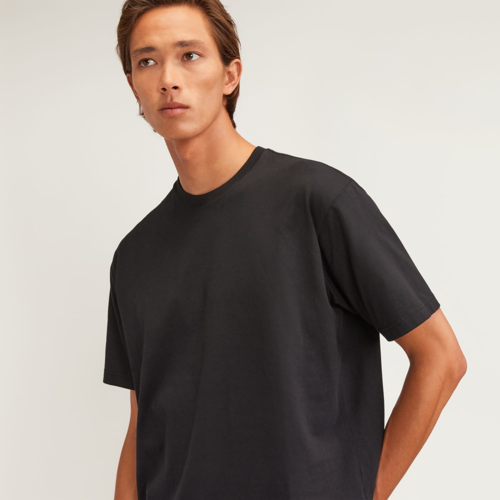 The Premium-Weight Relaxed Crew | Uniform | Black – Everlane