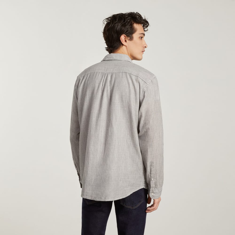 mens-long-sleeve-summer-shirt-black-white