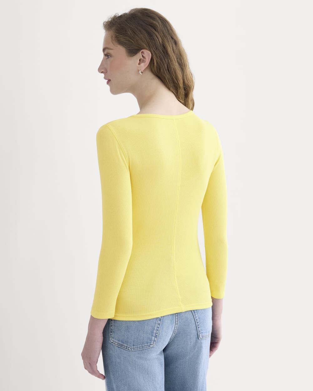 Luxe Rib Deep U-Neck Top | Celandine – Everlane