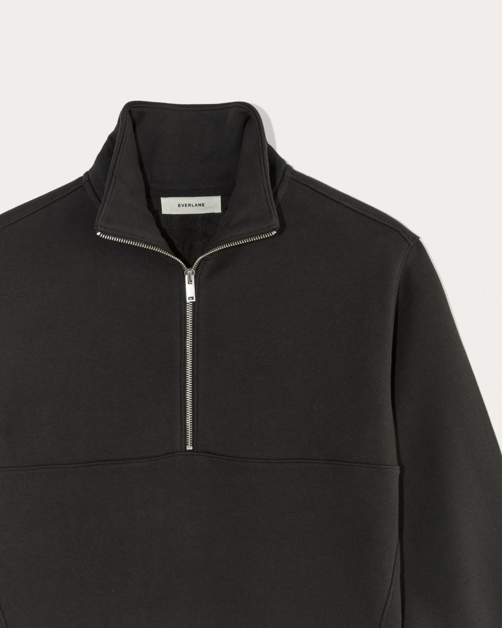Luxe Fleece Half-Zip Sweatshirt | Black – Everlane