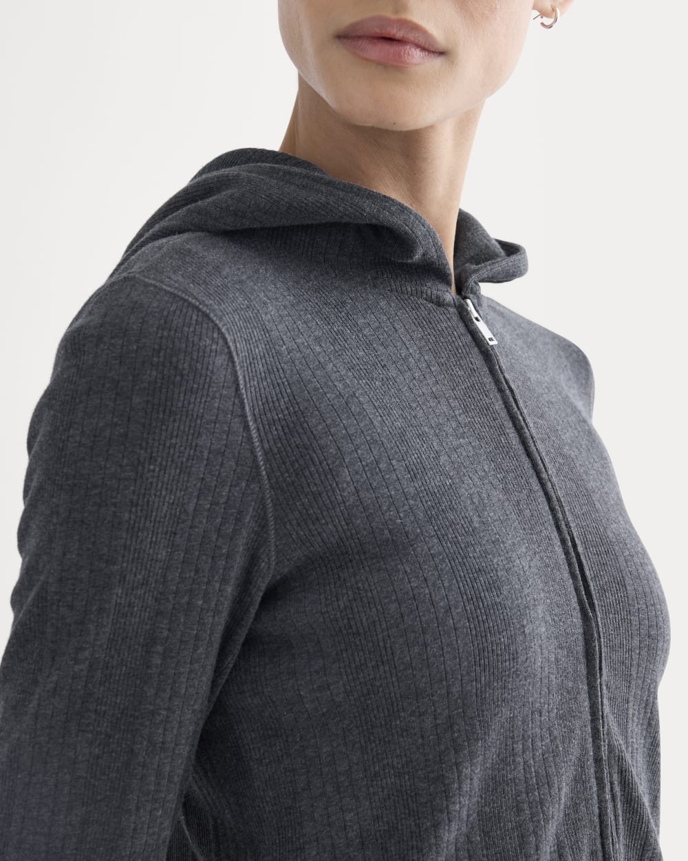 Lounge Rib Hoodie | Heathered Soot – Everlane