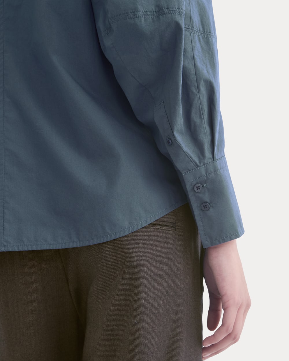 womens-lantern-sleeve-shirt-light-cotton-deep-lazuli-blue