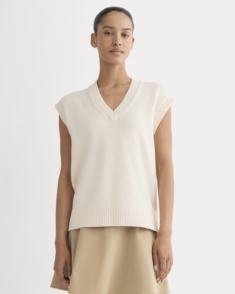 The Boxy Vest in Everyday Cotton