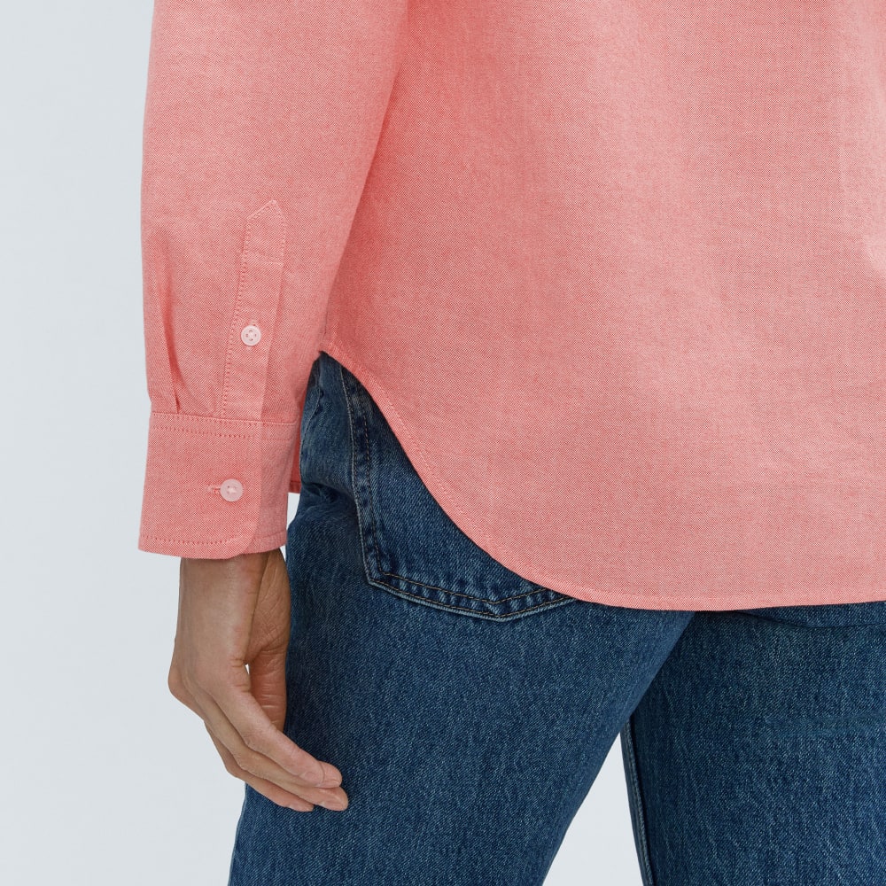 womens-relaxed-oxford-shirt-red-orange
