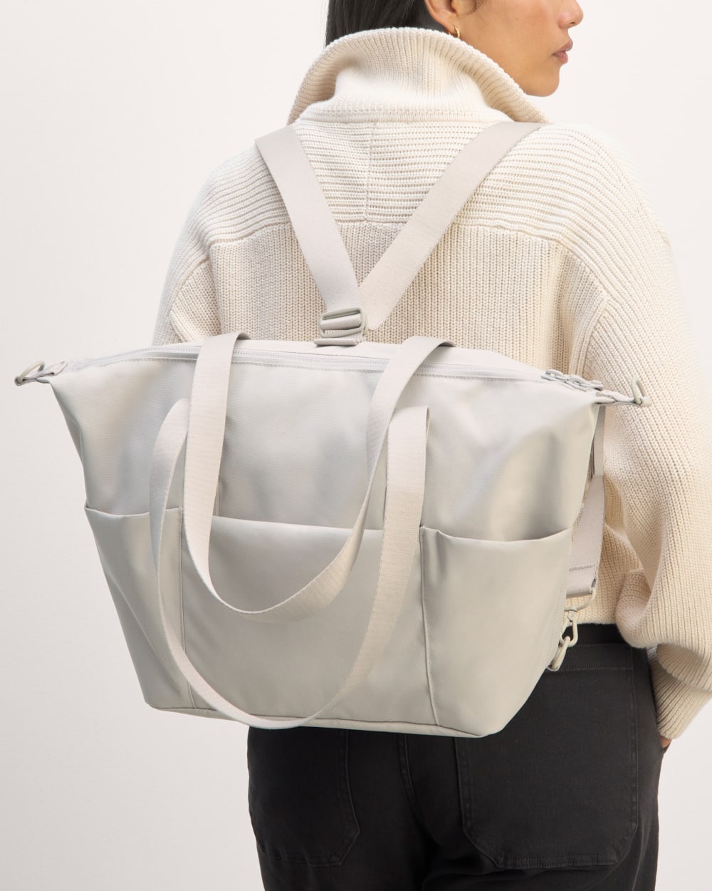 The ReNew Transit 3-Way Tote | Warm Quartz – Everlane