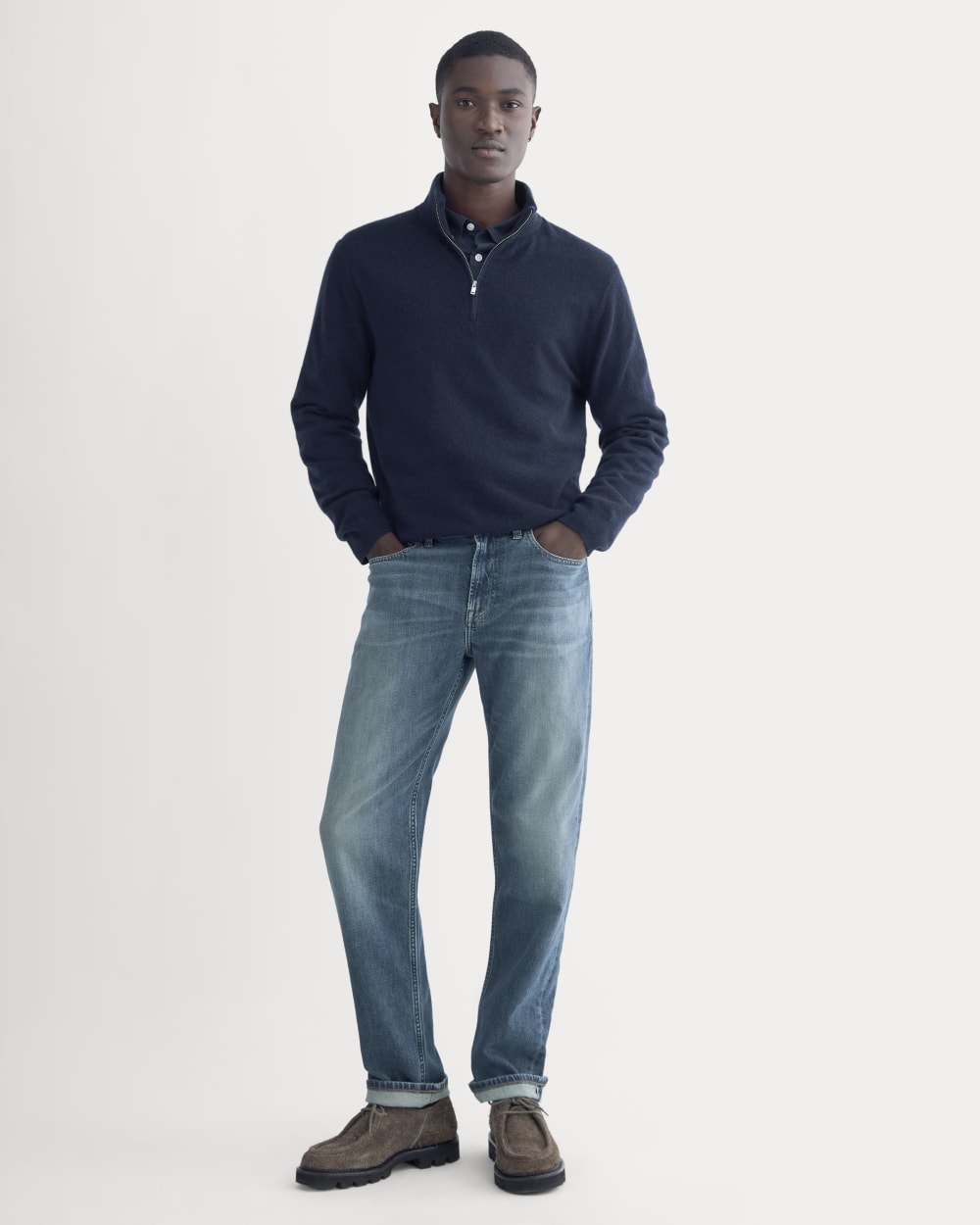 mens-selvedge-straight-fit-jean-drake-vintage-mid-wash | primary