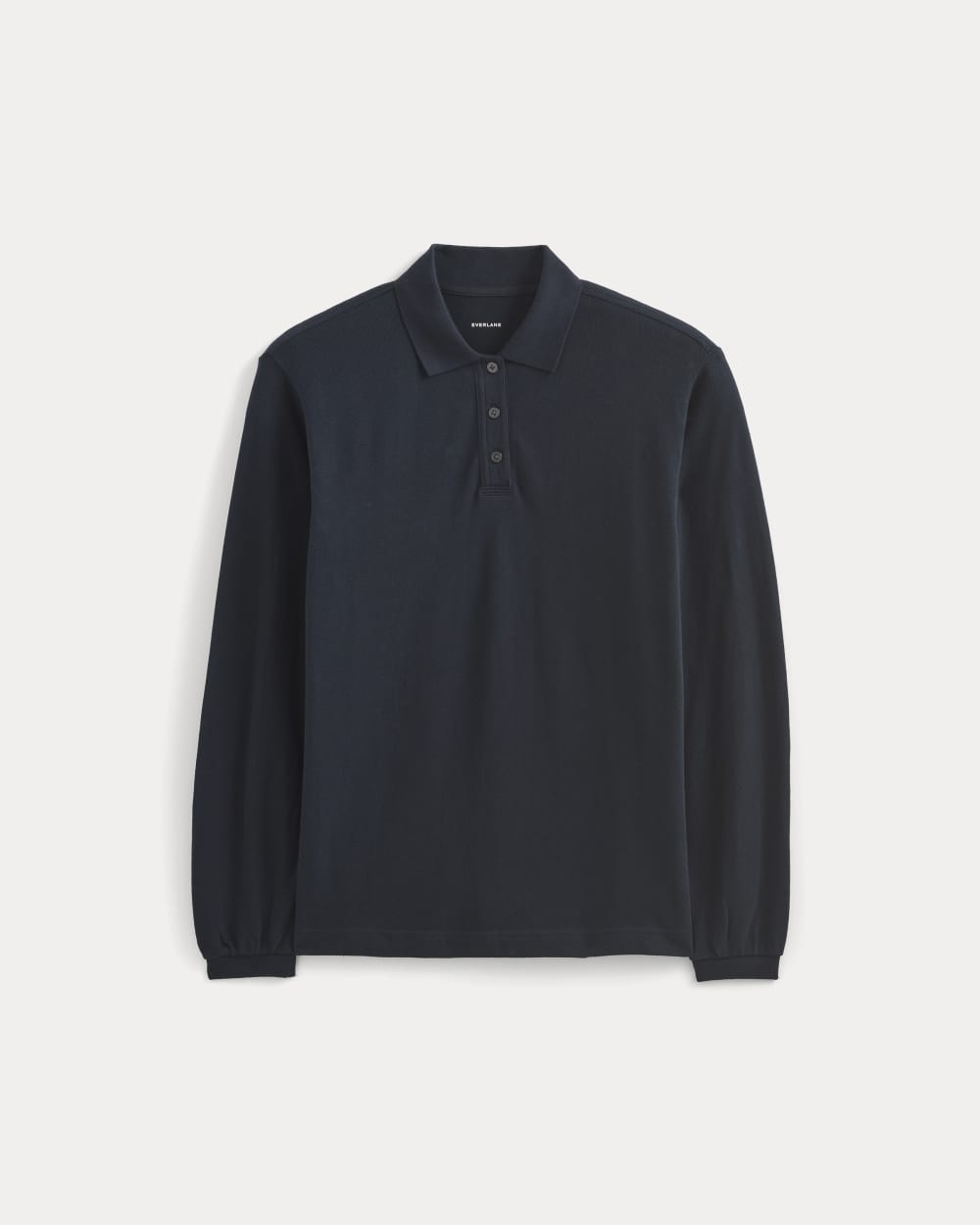 womens-oversized-pique-polo-deep-navy | alt