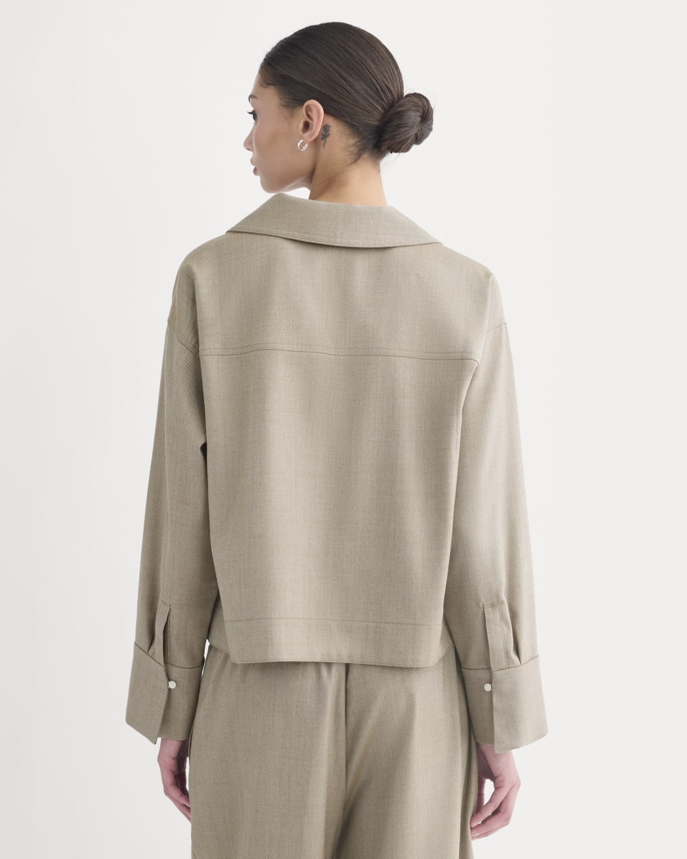 Overshirt in Tailor Twill | Heather Graphite