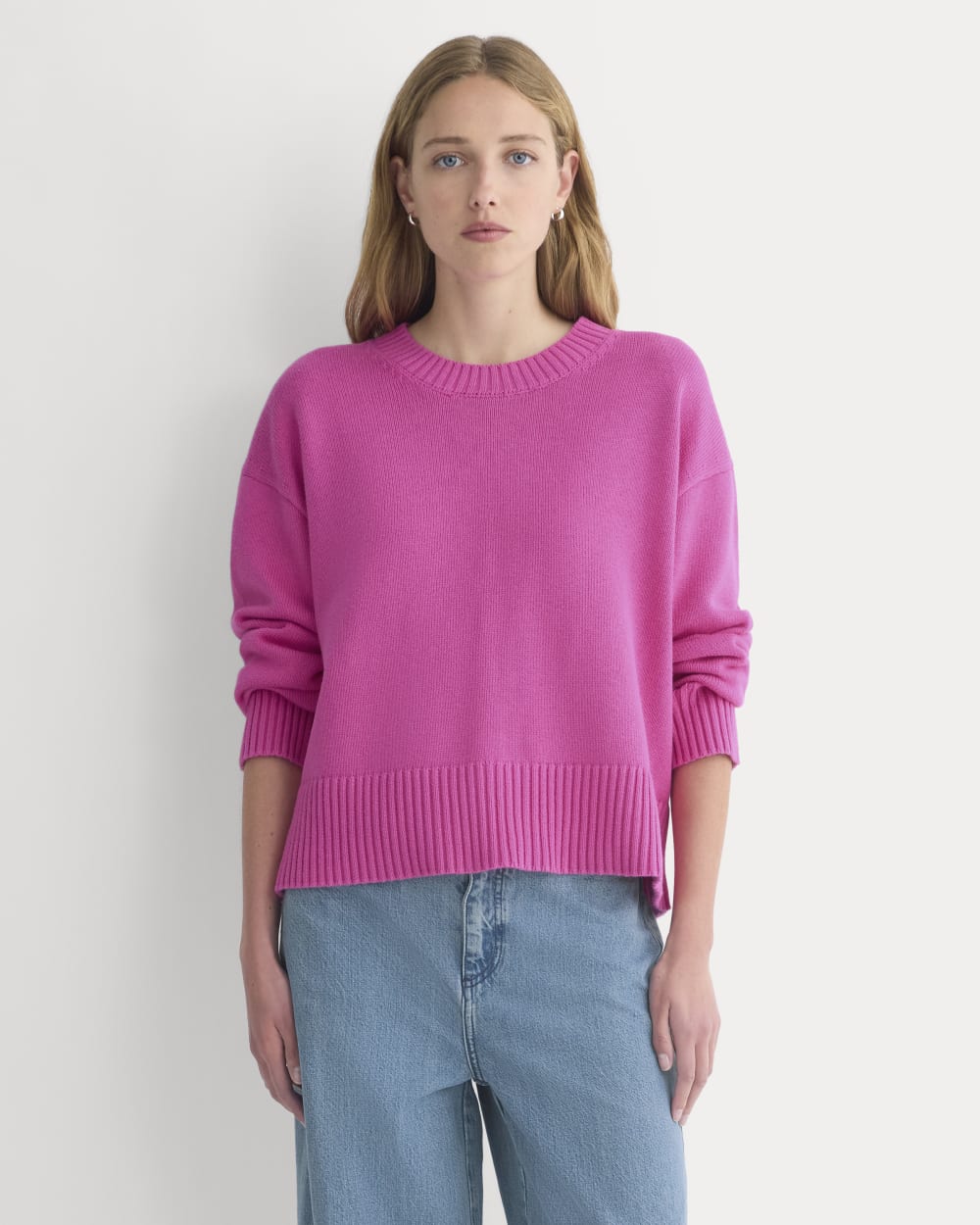 womens-organic-cotton-crew-sweater-rose-violet | primary