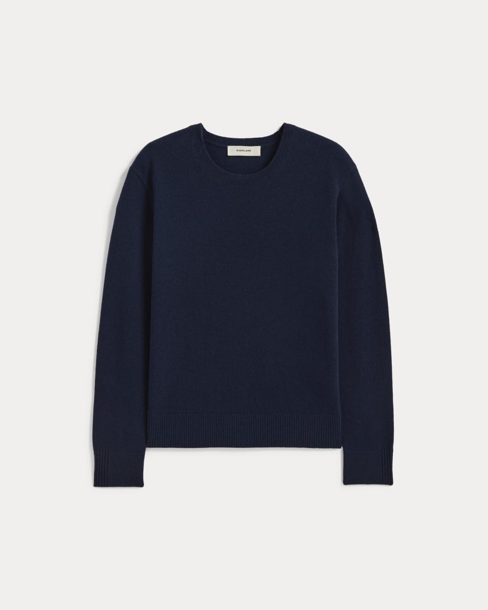 Navy Blue Crew Neck Jumper Women The Classic Crew In Cashmere Navy