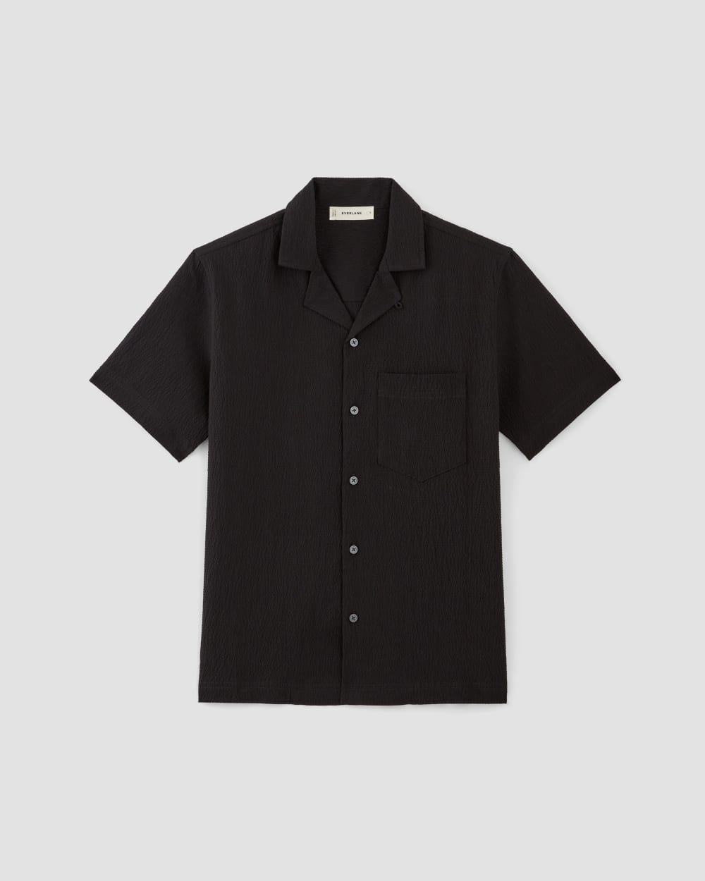 The Seersucker Short-Sleeve Shirt | Black – Everlane