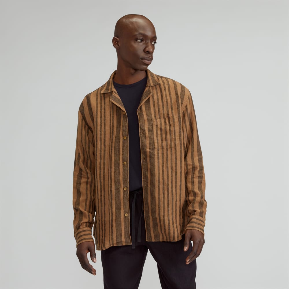 mens-relaxed-linen-ls-camp-shirt-toasted-coconut-black | primary