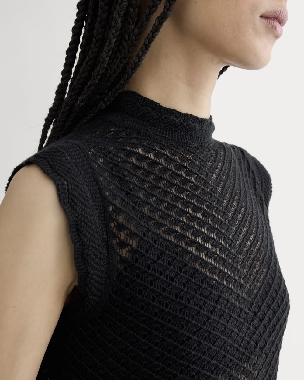 The Lace Knit Tank | Black – Everlane