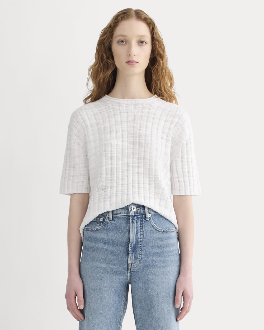 The Oversized Tee in Cotton Linen