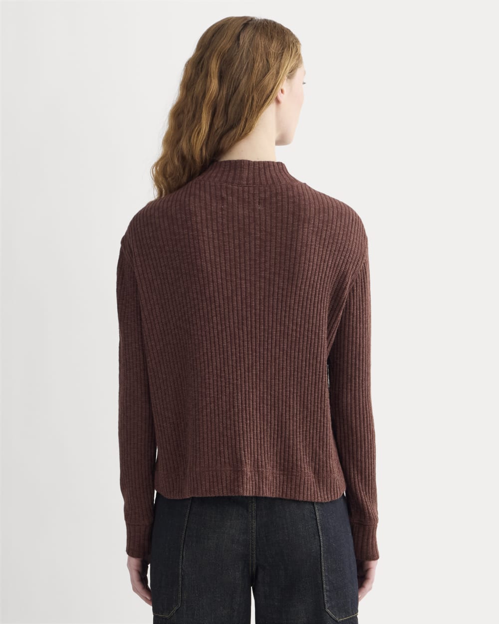 The Cozy Rib Funnel-Neck | Dark Mahogany – Everlane