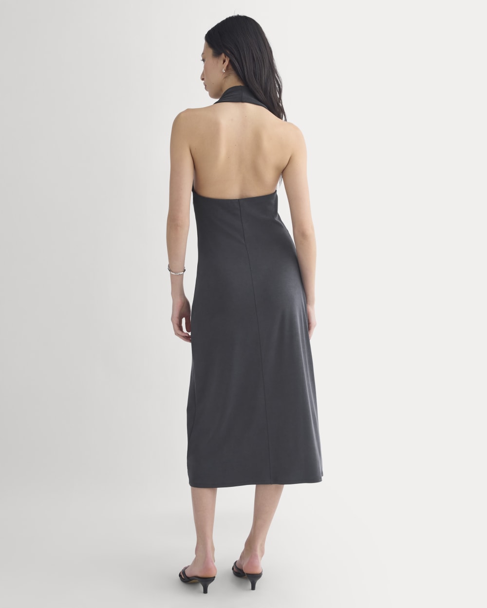 Cowlneck Halter Dress in Butterknit | Black Everlane Cowlneck Halter Dress in Butterknit | Black Everlane