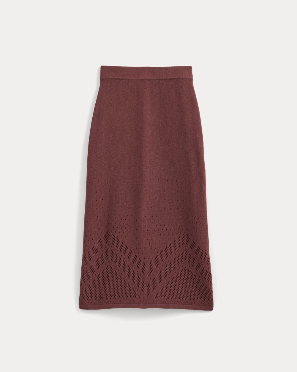 womens-lace-knit-maxi-skirt-henna-red | alt