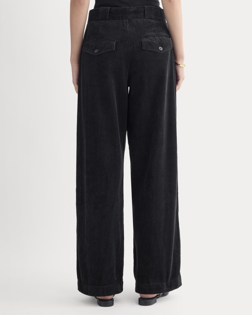 パンツ everyone corduroy trousers (BLACK) 25AW everyone wide