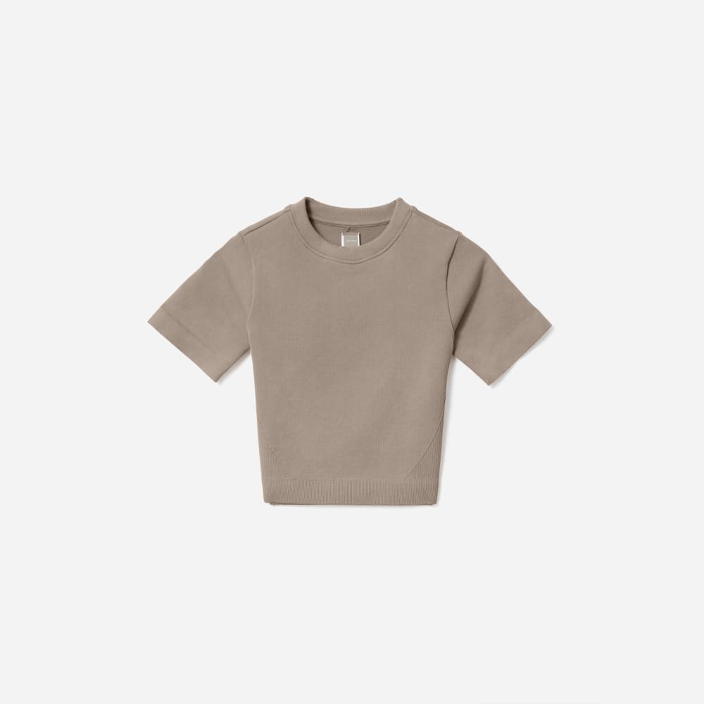 womens-seamless-tee-hthr-burnt-sugar