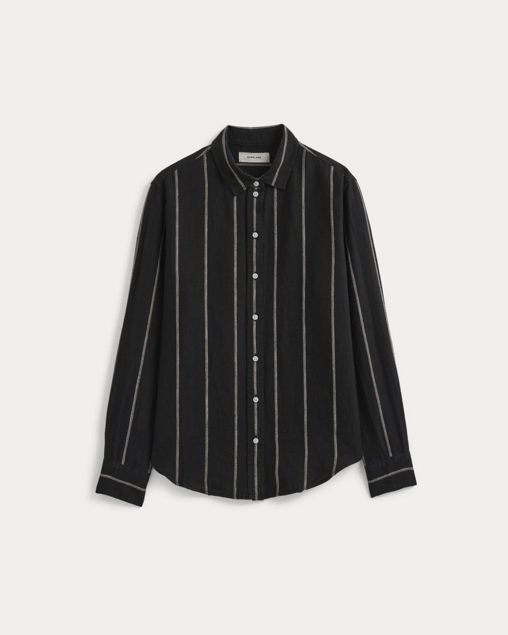 womens-relaxed-linen-shirt-black-stripe | primary
