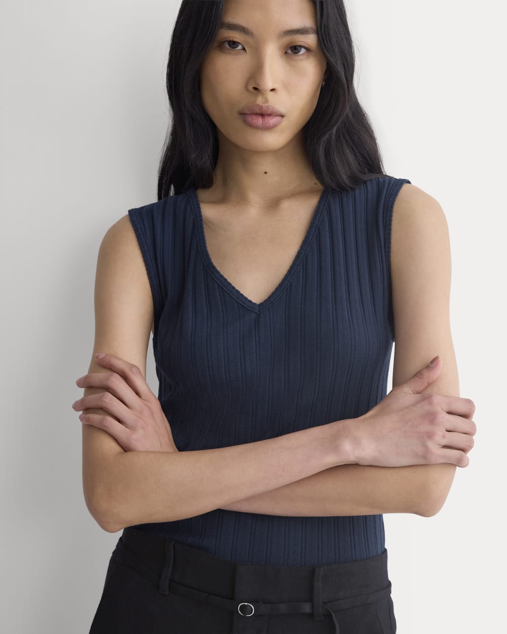 womens-v-neck-tank-in-pointelle-deep-navy