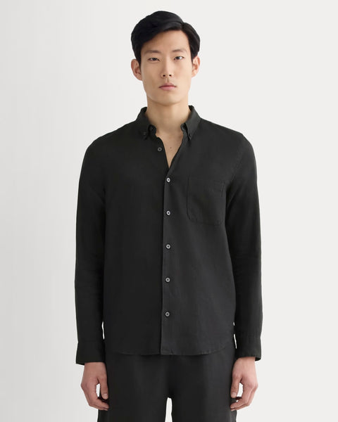 00s French B.D Shirt “Black Linen” 00s French B.D Shirt “Black Linen” - メルカリ