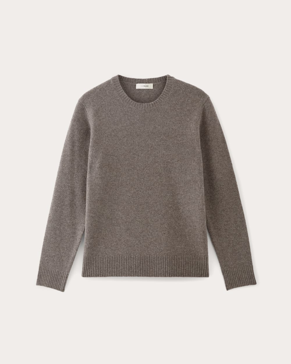 mens-felted-merino-crew-neck-sweater-taupe-melange | alt
