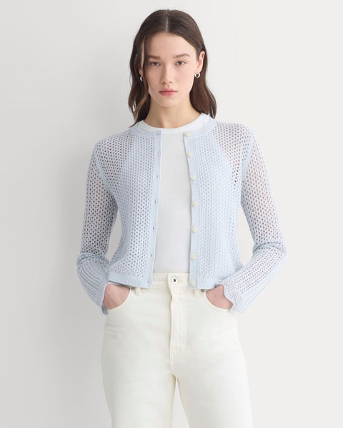 Lace-Knit Cardigan | Skywriting – Everlane