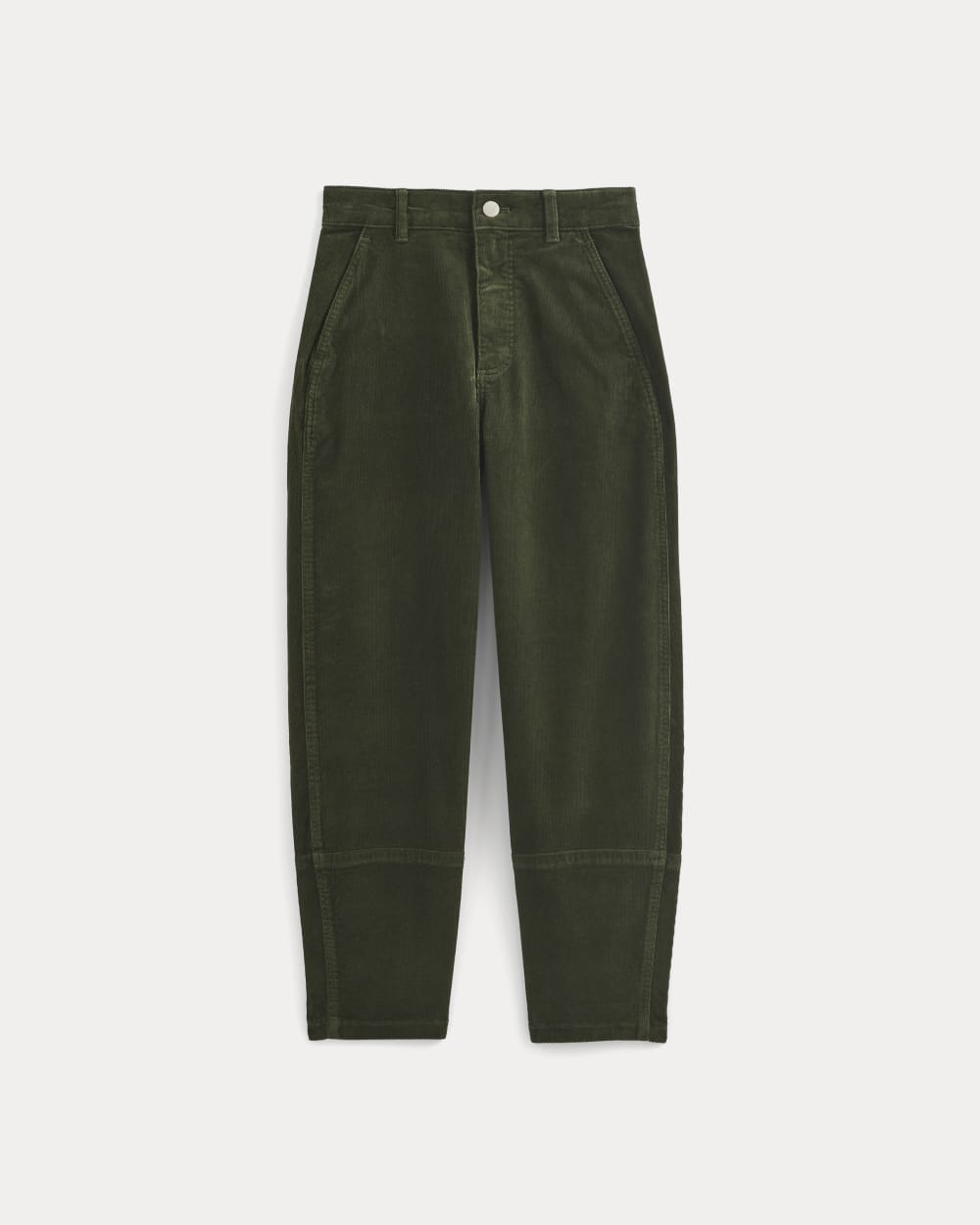 womens-corduroy-utility-barrel-pant-dark-forest | primary