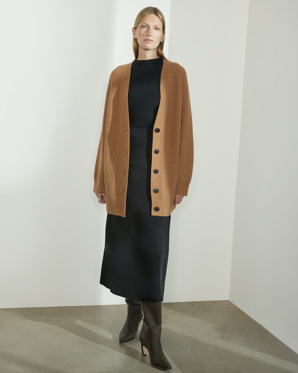 womens-felted-merino-cocoon-cardigan-deep-camel