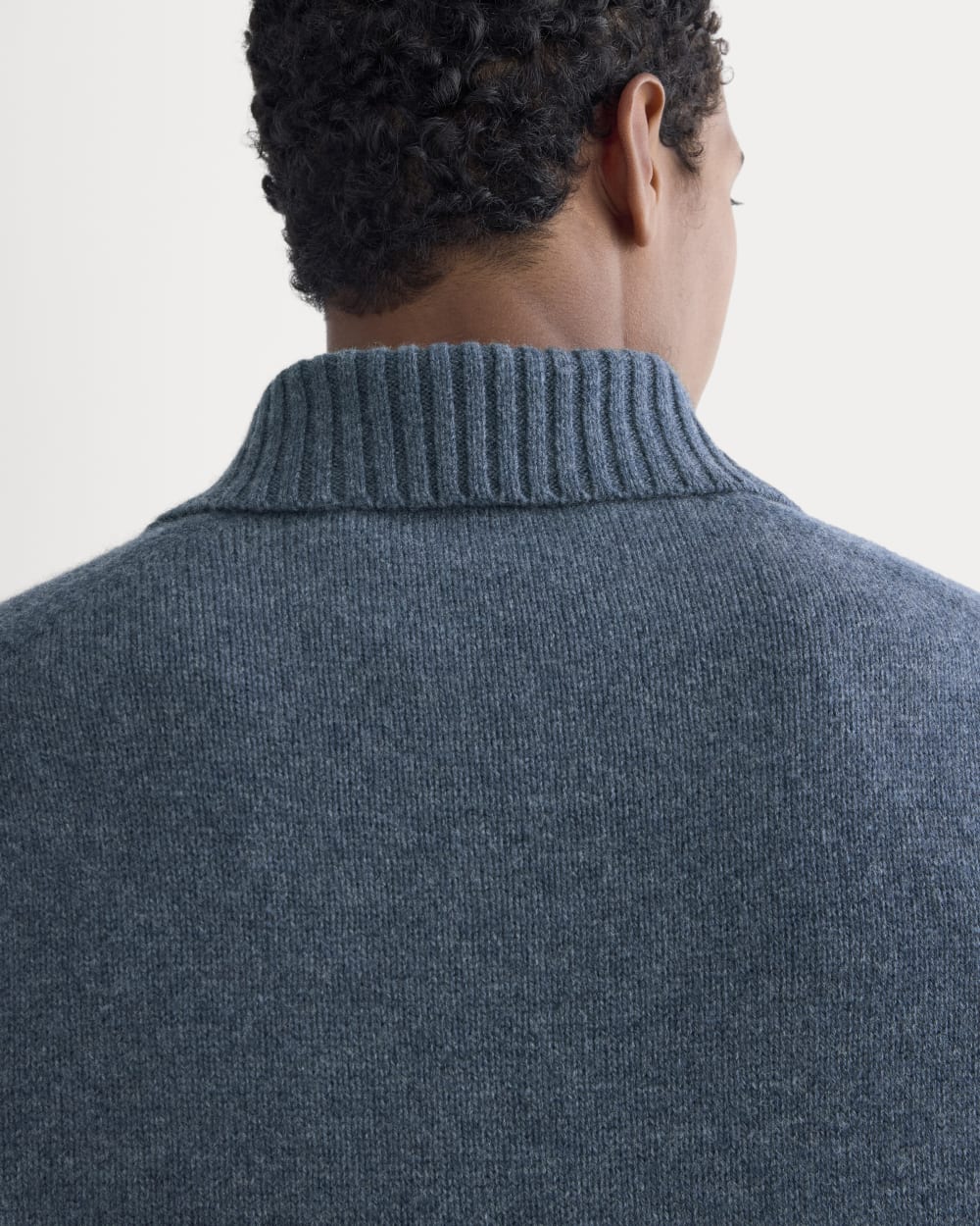 Luxe Merino Quarter-Zip Pullover | Heather Midnight Navy – Everlane