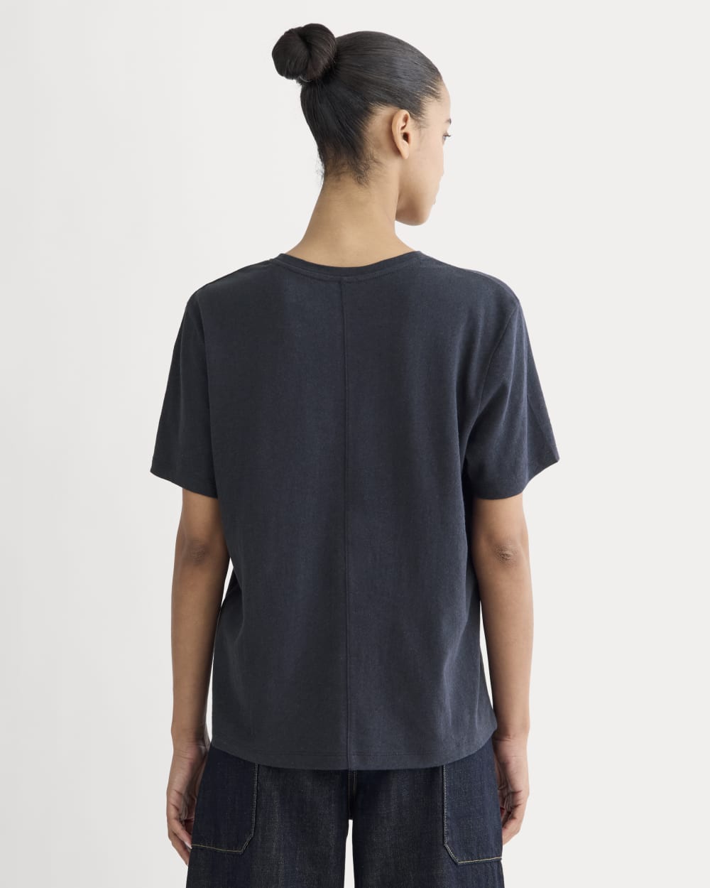 womens-slouchy-v-tee-cotton-linen-navy