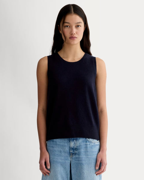 The Classic Tank in Cashmere | Navy – Everlane