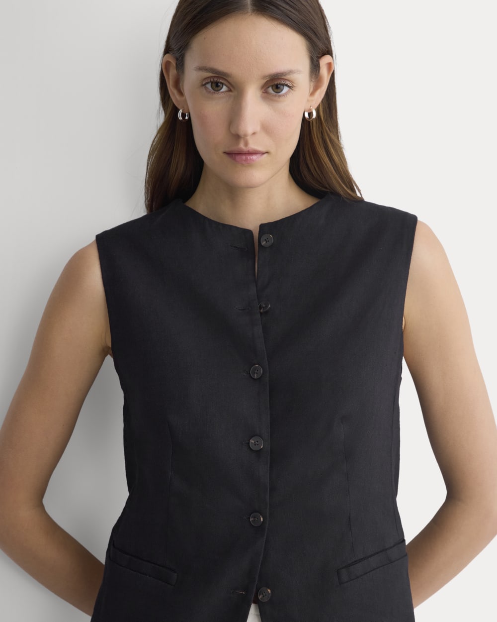 womens-long-vest-in-stretch-linen-black